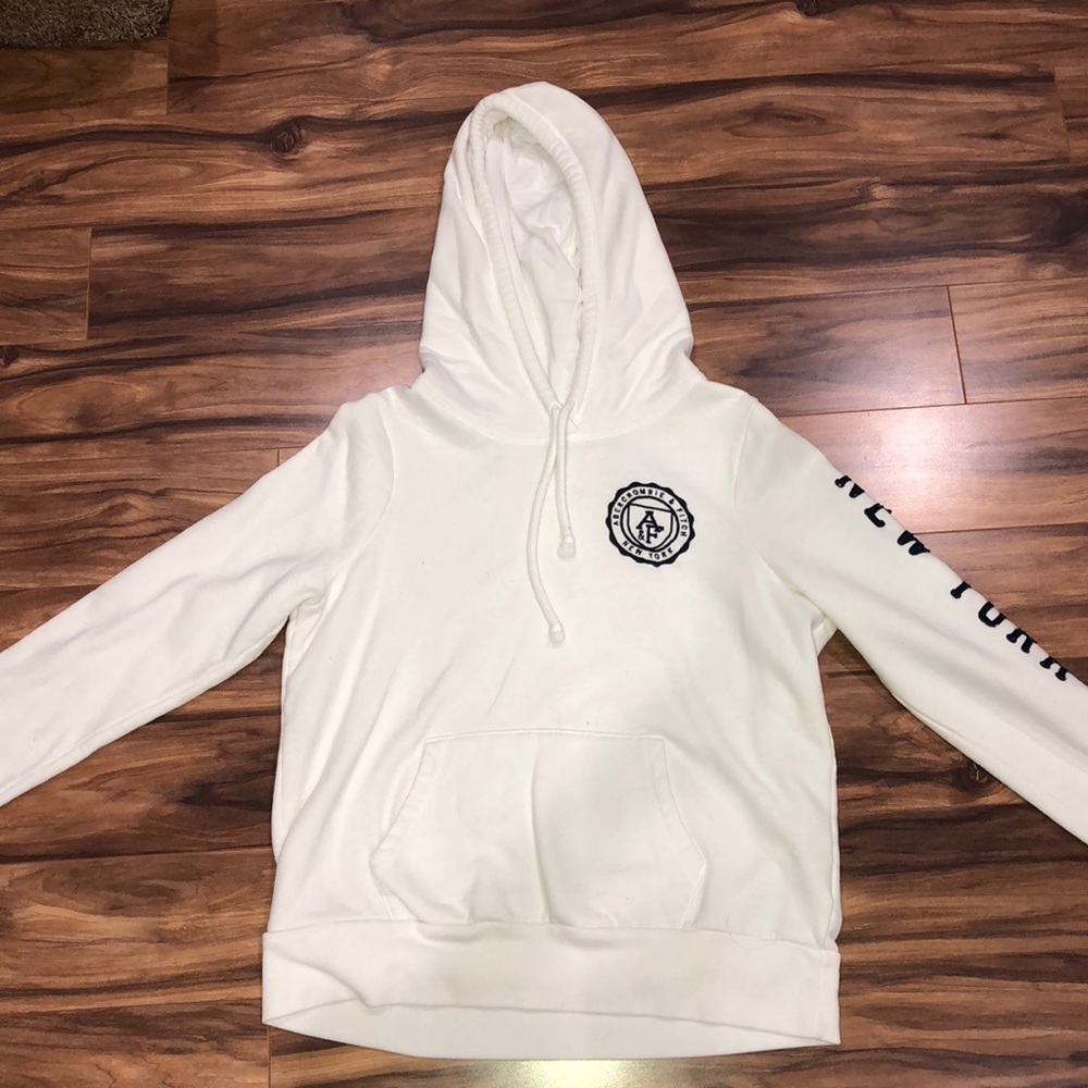 White Abercrombie & Fitch Hoodie